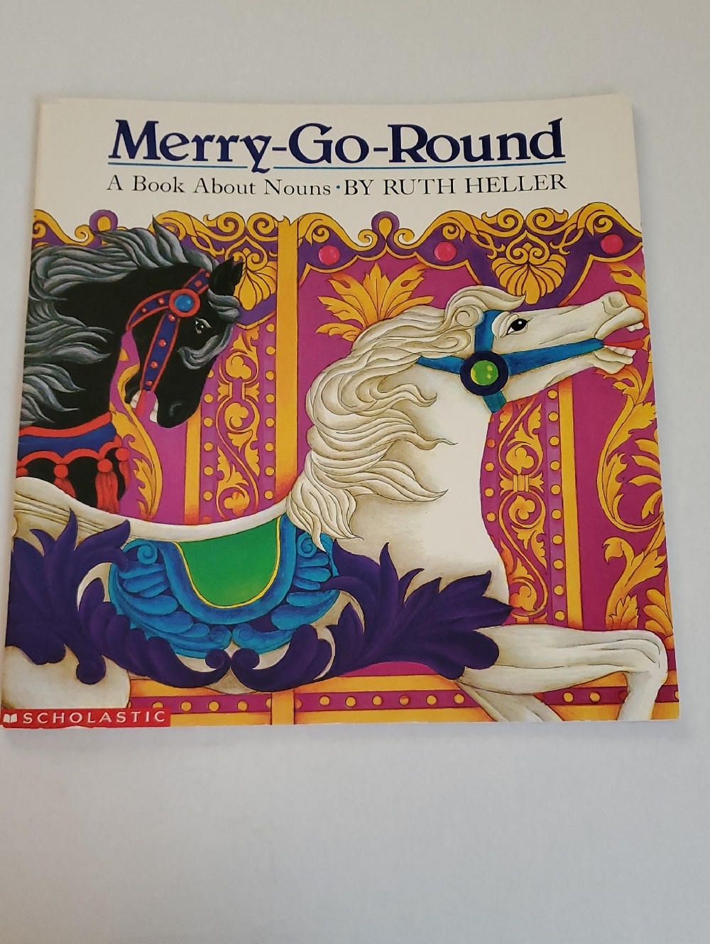 Vintage - Merry-Go-Round Picture Book on Nouns - Big Book